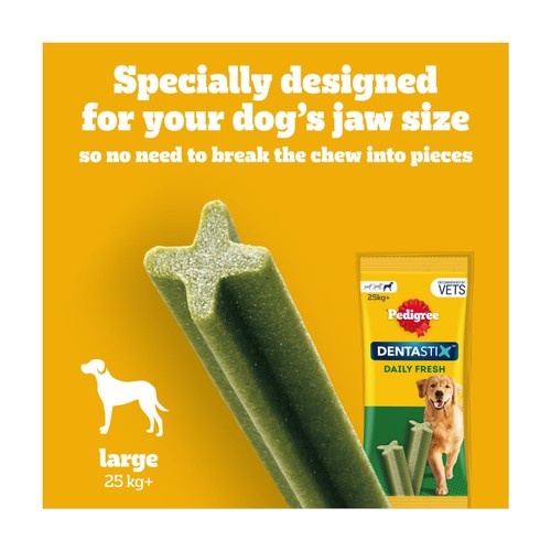 Pedigree Dentastix Fresh Adult Large Dog Treats 21 x Dental Sticks thumbnail 5