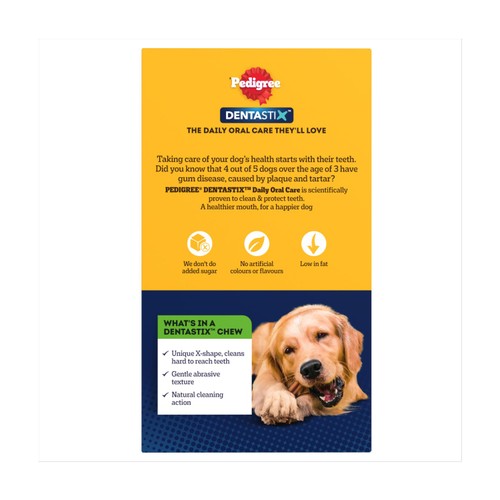 Pedigree Dentastix Daily Adult Large Dog Treats 21 x Dental Sticks thumbnail 2