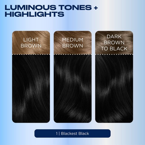 Clairol Nice n Easy Creme Permanent Hair Dye - 1 Blackest Black thumbnail 3