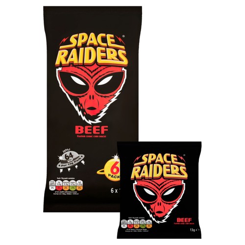 Space Raiders Beef Multipack Crisps thumbnail 2