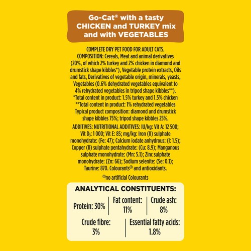 Go-Cat Chicken And Turkey Dry Cat Food thumbnail 4