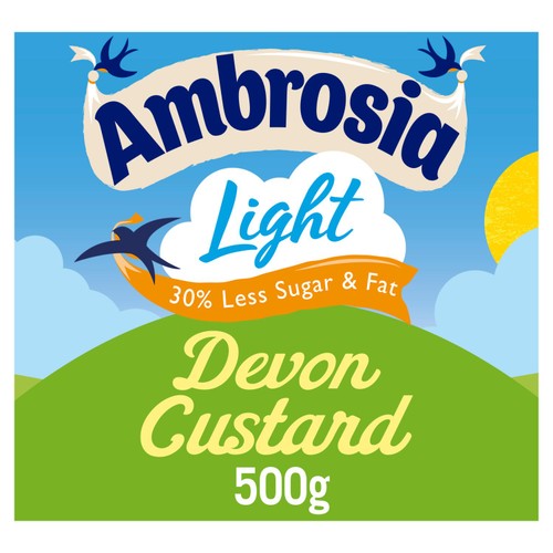 Ambrosia Light Low Fat & Reduced Sugar Custard Dessert Carton 500g