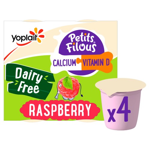 Petits Filous Kids Dairy Free Raspberry Yoghurt Pots  thumbnail 2