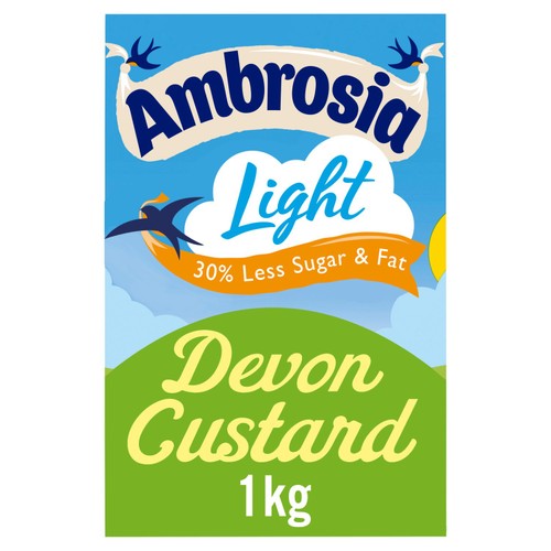 Ambrosia Light Low Fat & Reduced Sugar Custard Dessert Carton 1kg