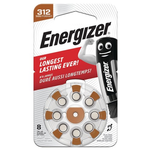 Energizer Zink Air Hearing Aid Batteries Size 312