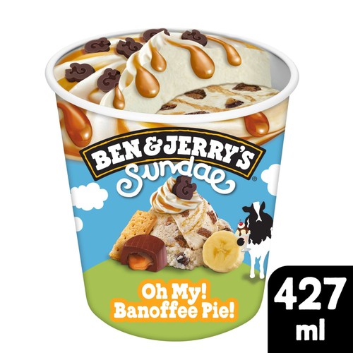 Ben & Jerry's Sundae Oh My Banoffee Pie! Ice Cream Tub