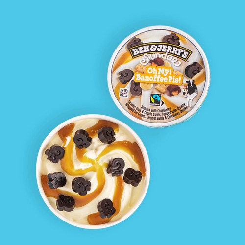Ben & Jerry's Sundae Oh My Banoffee Pie Ice Cream Tub   427ml thumbnail 3
