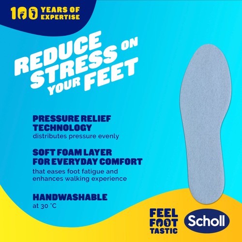 Scholl Shock Reducer Everyday Insoles One Pair thumbnail 2