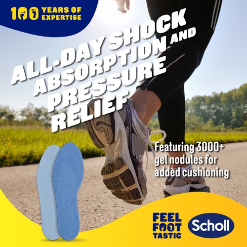Scholl Shock Reducer Everyday Insoles One Pair thumbnail 4