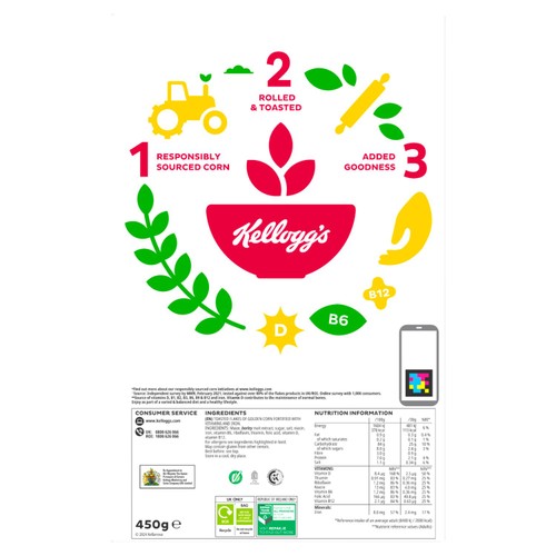 Kellogg's Corn Flakes Breakfast Cereal 450g thumbnail 5