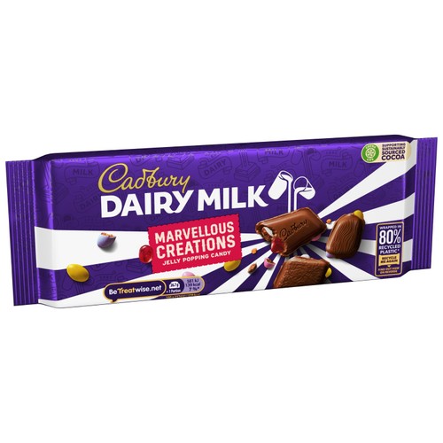 Cadbury Marvellous Creations Jelly Pop Candy Chocolate Bar  thumbnail 2