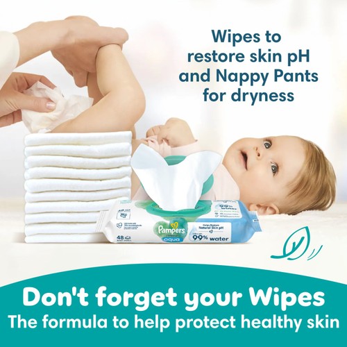 Pampers Baby-Dry Nappy Pants Size 8, 22 Nappies, 19kg+, Essential Pack thumbnail 2