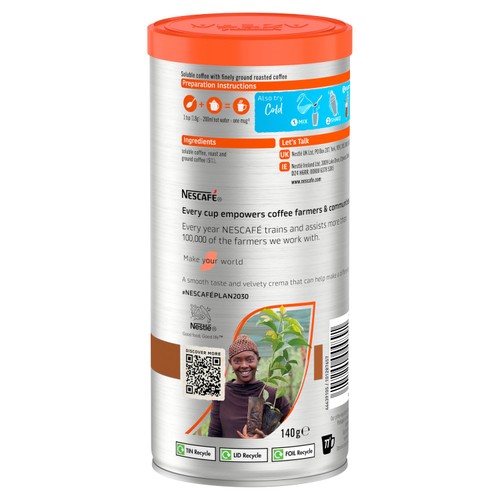 Nescafe Azera Americano Instant Coffee 140g thumbnail 3