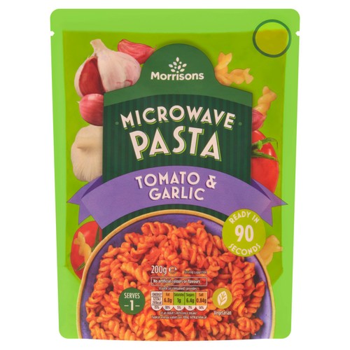 Morrisons Tomato Garlic & Onion Microwave Pasta