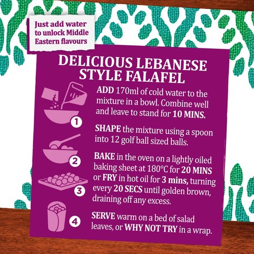 Al'Fez Lebanese Style Falafel Mix Kit 150g thumbnail 3