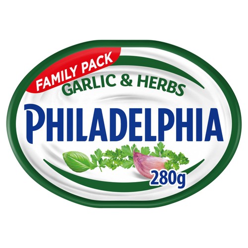 Philadelphia Garlic & Herbs Soft Cheese Family Pack