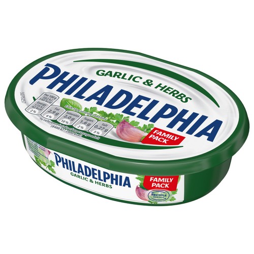Philadelphia Garlic & Herbs Soft Cheese Family Pack thumbnail 2