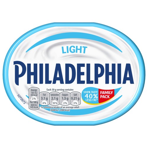 Philadelphia Light Low Fat Soft Cream Cheese 280g
