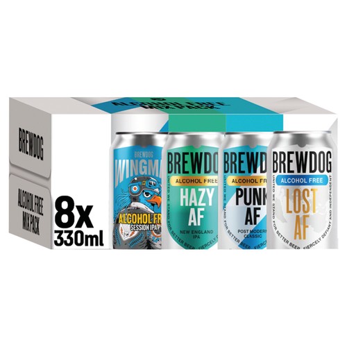 BrewDog Mixed Alcohol Free Beer Cans 8x300ml