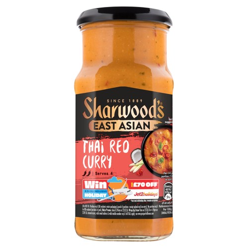 Sharwood's East Asian Thai Red Curry Cooking Sauce 415g thumbnail 2