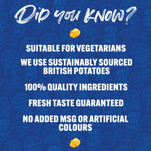 Walkers Less Salt Lightly Salted Crisps 45g thumbnail 2