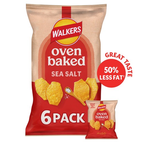 Walkers Baked Sea Salt Snacks Crisps