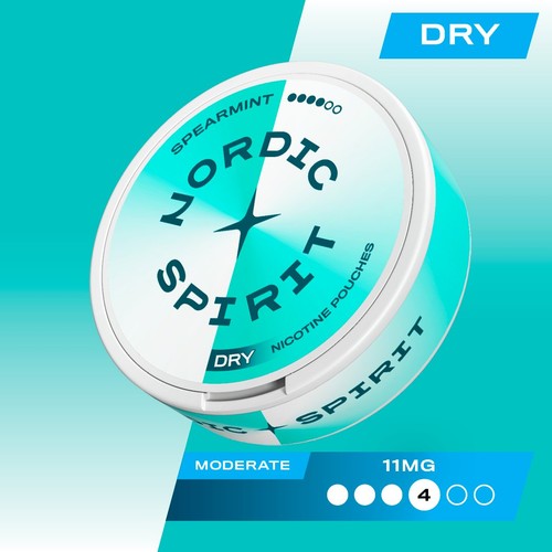 Nordic Spirit Spearmint Extra Strong 20 Nicotine Pouches thumbnail 2