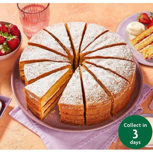 Whole Victoria Sponge Cake (14 Slices) FTO