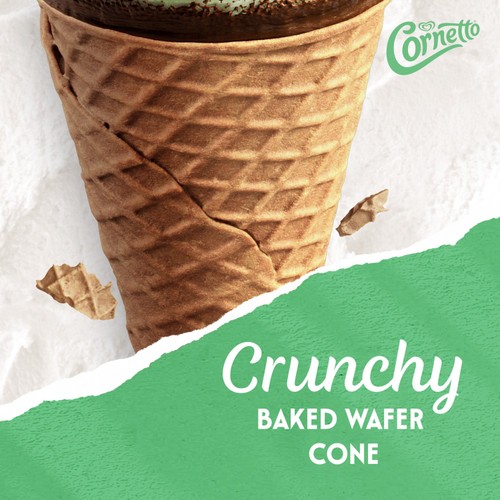 Cornetto Mint Ice Cream Cones 6 x 90ml thumbnail 4