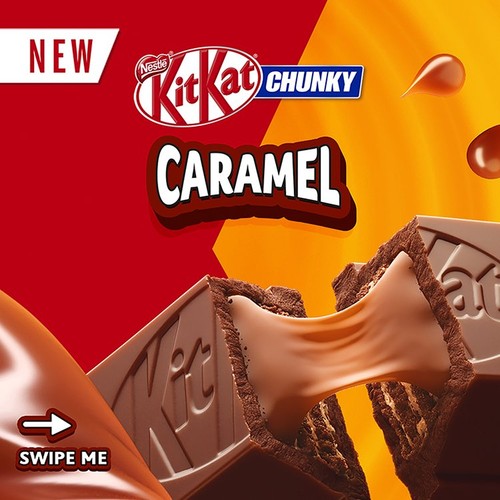 Kit Kat Chunky Caramel Milk Chocolate Bar  thumbnail 3