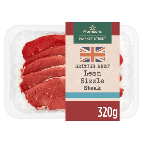 Morrisons British Beef Sizzle Steak 320g