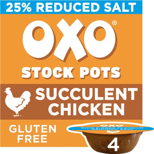 Oxo 4 Reduced Salt Chicken Stock Pots