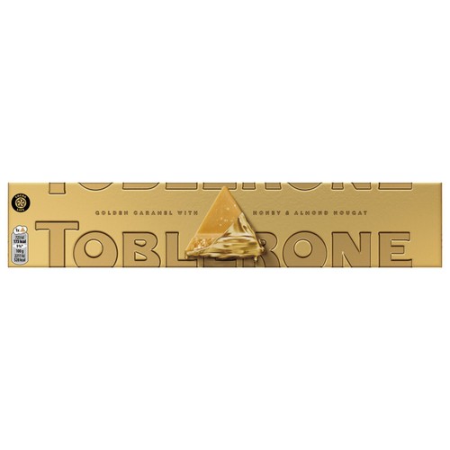 Golden Caramel with Honey & Almond Nougat Bar 360g