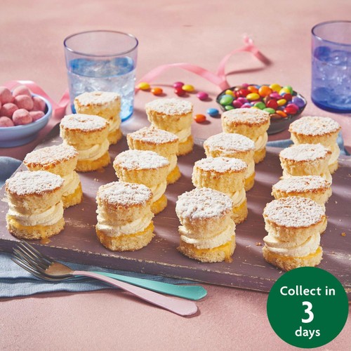 Lemon Mini Sponge Sharing Platter (16 Pieces) FTO