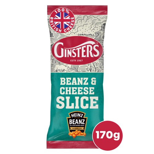 GINSTERS HEINZ BEANZ & CHEESE SLICE 170G 