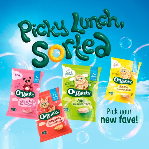 Organix Apple Rice Cake Clouds Multipack 4X18G thumbnail 4