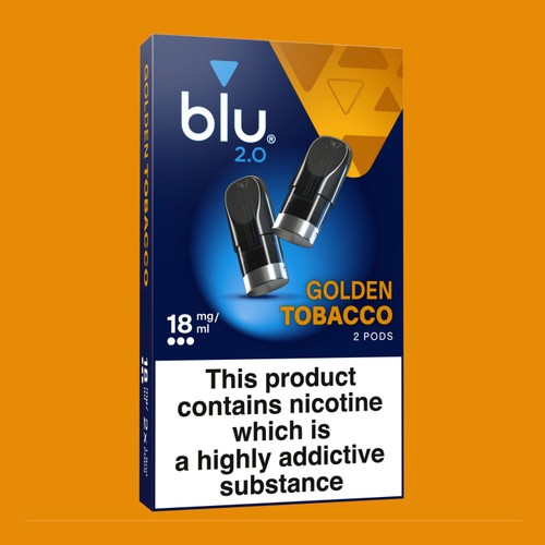 Blu 2.0 Golden Tobacco Vape Pods 18mg/ml thumbnail 2