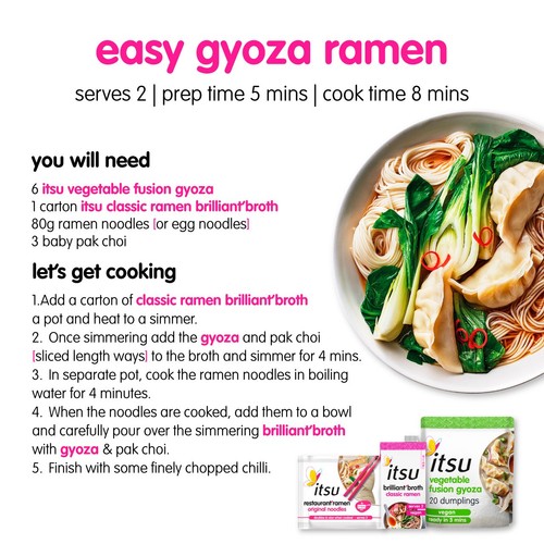 Itsu 20 Vegetable Fusion Gyoza Dinner Dumplings thumbnail 6