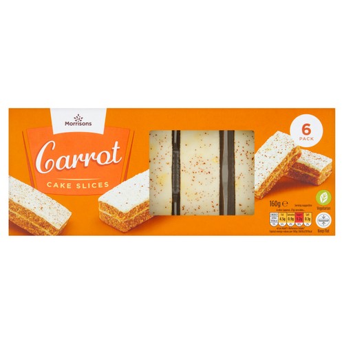 Morrisons 6 Carrot Cake Slices