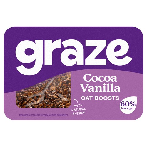Graze Snack Box Oat Boosts Cocoa & Vanilla Flapjack 50g thumbnail 2