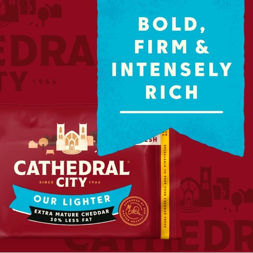 Cathedral City Lighter Extra Mature Cheddar Cheese thumbnail 2