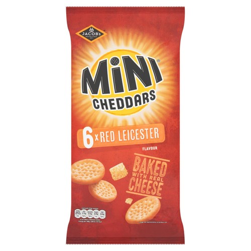 Jacob's Mini Cheddars Red Leicester Multipack Snacks