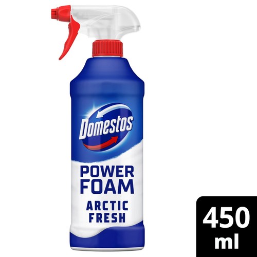 Domestos Power Foam Toilet & Bathroom Cleaner Arctic Fresh 450ml