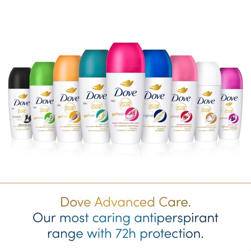 Dove Women Advanced Antiperspirant Deodorant Roll on Original 50ml thumbnail 4