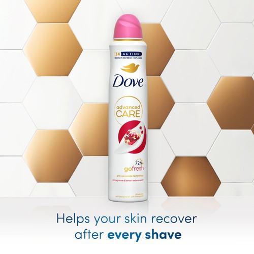 Dove Advanced Antiperspirant Deodorant Pomegranate Aerosol 200ml thumbnail 4