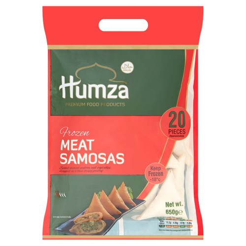 Humza 20 Piece Frozen Meat Samosas 650g