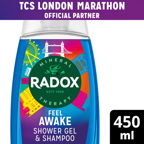 Radox Feel Awake Mood Boosting 2-in-1 Shower Gel & Shampoo
