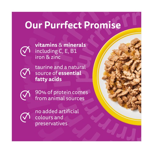 Whiskas 1+ Poultry Feasts Adult Wet Cat Food Pouches in Jelly thumbnail 2