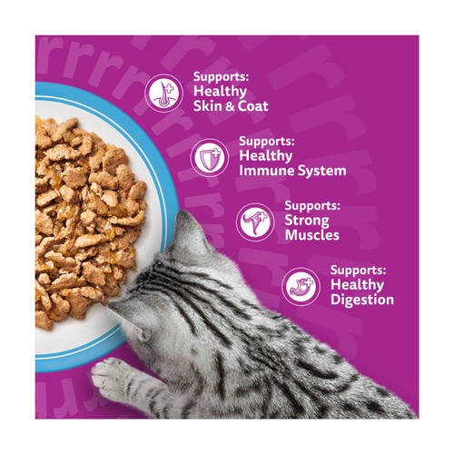 Whiskas 1+ Fish Favourites Adult Wet Cat Food Pouches in Jelly thumbnail 5