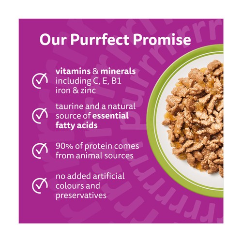 Whiskas 1+ Mixed Menu Adult Wet Cat Food Pouches in Jelly thumbnail 2